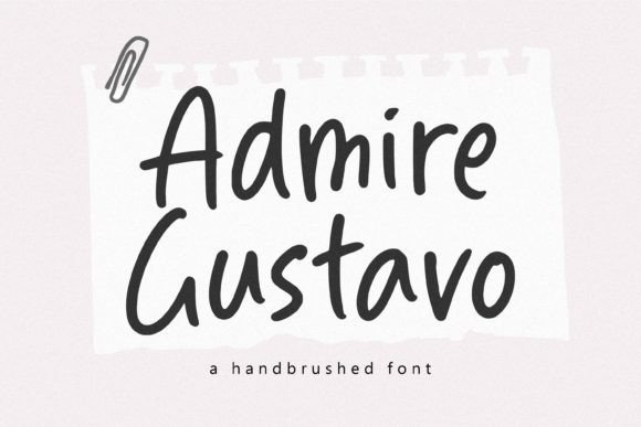 Admire Gustavo: A Handwritten Font for Makers