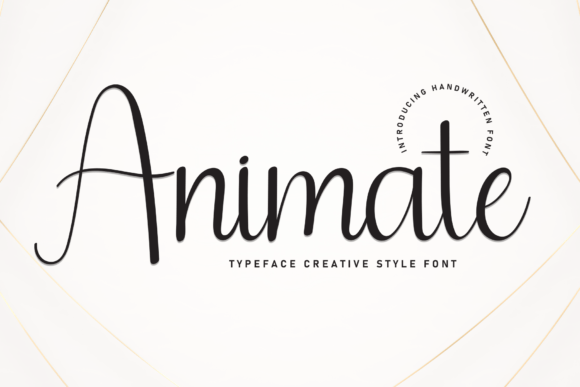Animate: A Handwritten Typeface for Modern Web Design