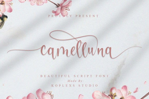 Camelluna: A Fresh Script Typeface for Editorial Design