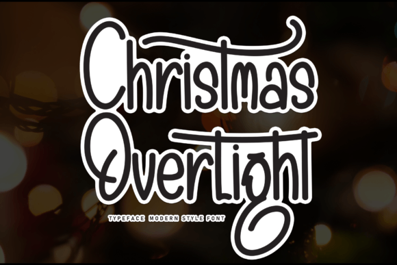 Christmas Overlight: A Whimsical Handwritten Font for Festive Branding