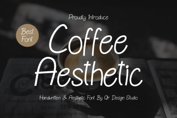 Coffee Aesthetic: The Perfect Handwritten Font for Crafters