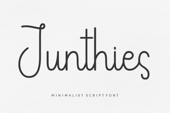 Junthies: The Minimalist Script Font for Scroll-Stopping Designs