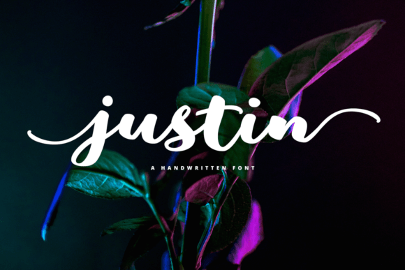 Justin: A Captivating Script Font for Editorial Design