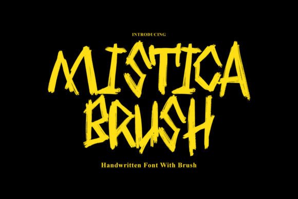Mistica Brush: A Modern Typeface for Digital Design