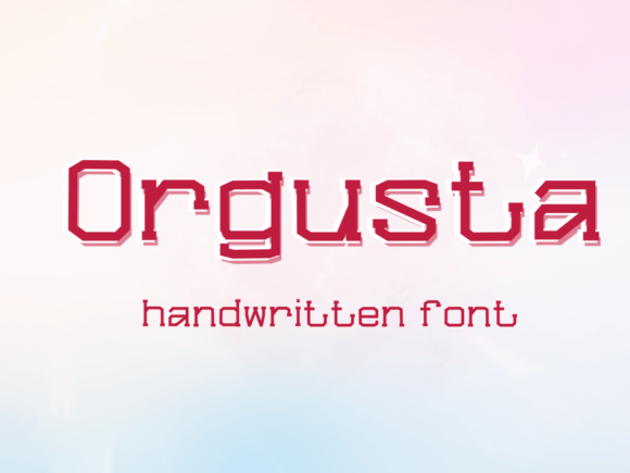 Orgusta: The Handwritten Font That Elevates Your Brand