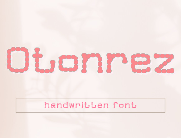 Otonrez: A Dotted Typeface to Elevate Your Brand