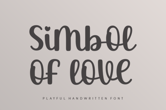 Simbol of Love: A Handwritten Font for Editorial Design