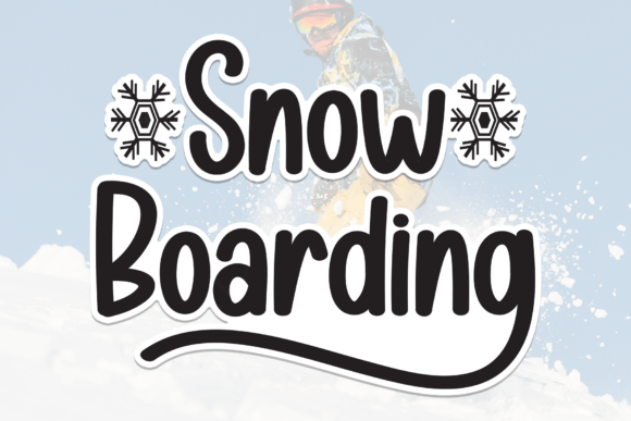 Snow Boarding Font: A Whimsical Typeface for Brand Charm