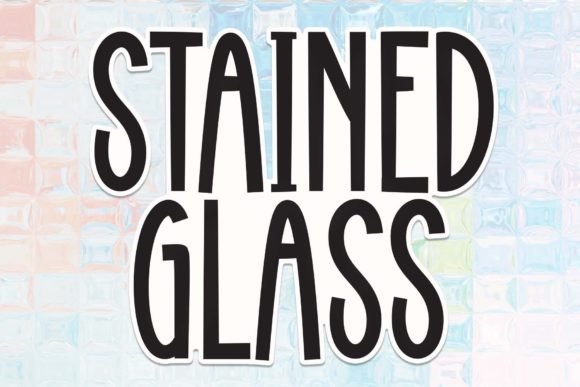 Stained Glass Font: A Handwritten Typeface for Editorial Design