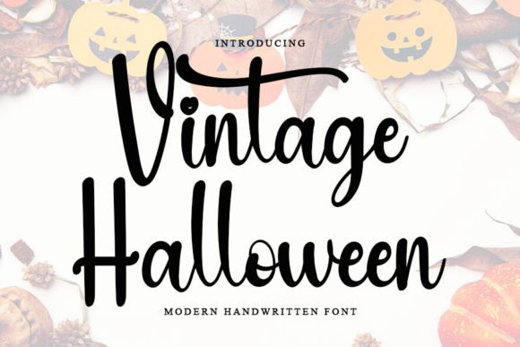 Vintage Halloween: A Timeless Script Font for Editorial Design