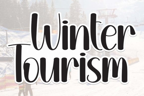 Winter Tourism: A Friendly Script Font for Editorial Design